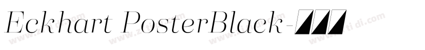 Eckhart PosterBlack字体转换